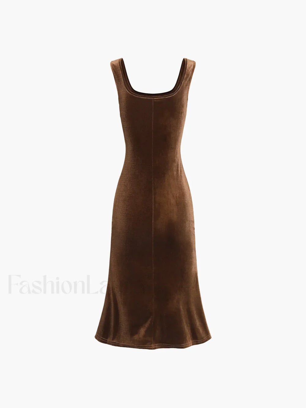 Paradise Feeling Velvet Trendy Zippered Midi Dress Dresses