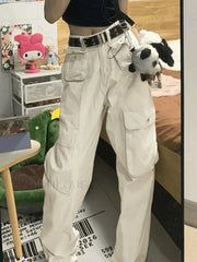 Patch Pocket Y2K Straight Cargo Jeans Jeans