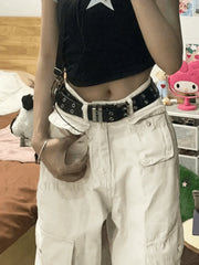 Patch Pocket Y2K Straight Cargo Jeans Jeans