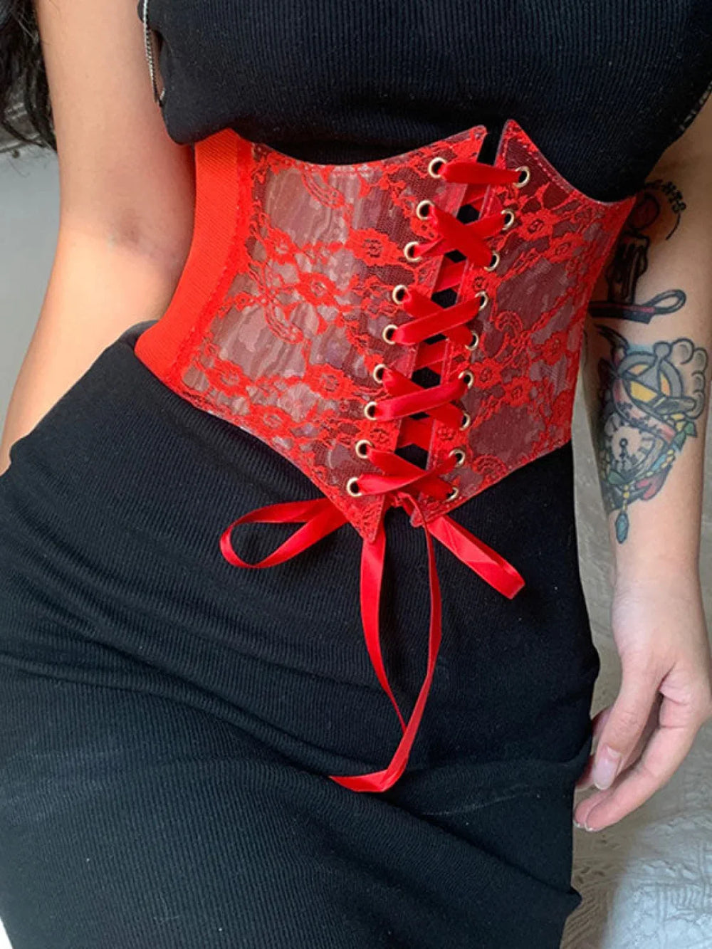 Patchwork Lace Corset Top Corset Top