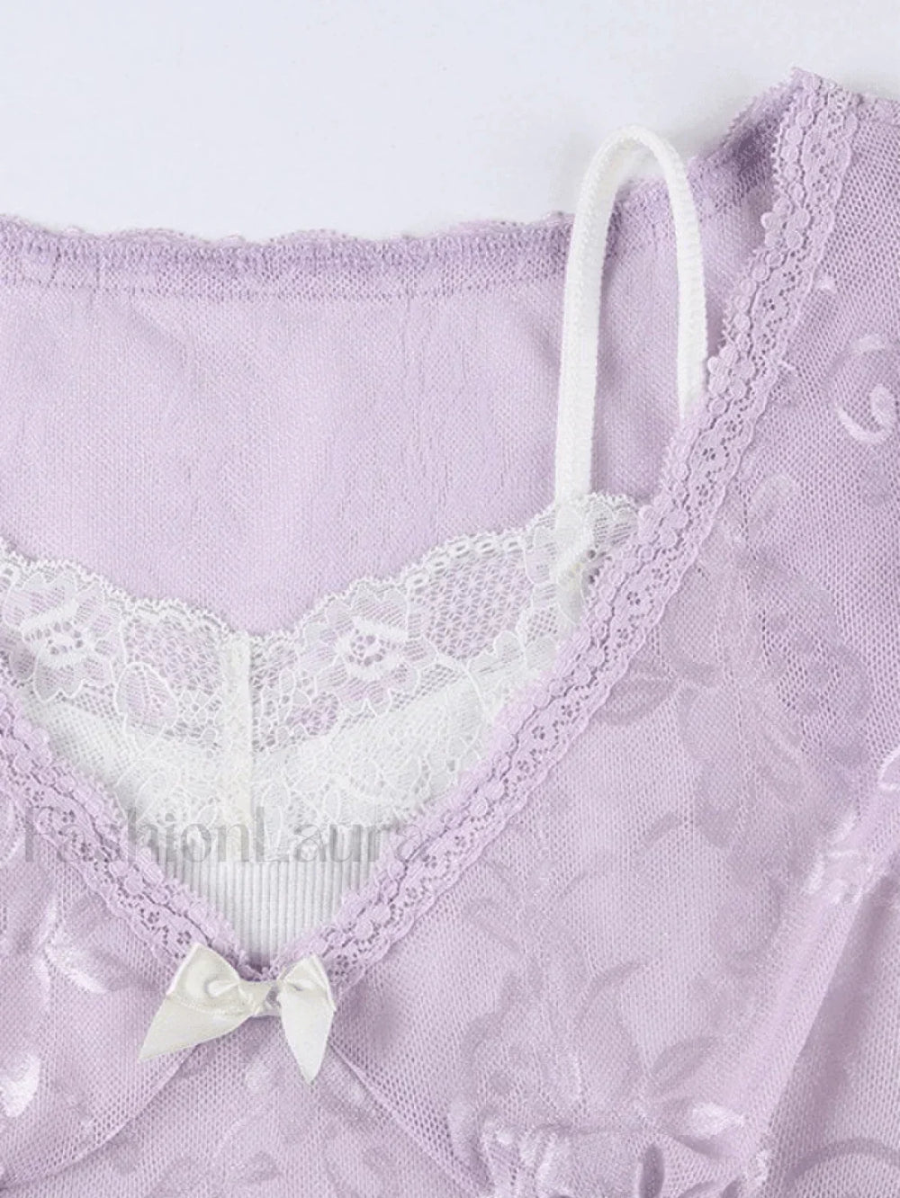 Patchwork Lace Crop Top Tops&Tees