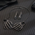 Personality Skull Pendant Hip Hop Halloween Necklace BLACK