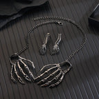 Personality Skull Pendant Hip Hop Halloween Necklace BLACK