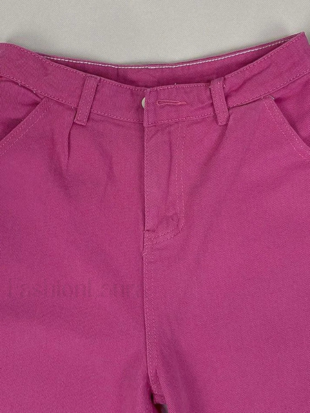 Pink Casual Relaxed Boyfriend Jeans Jeans