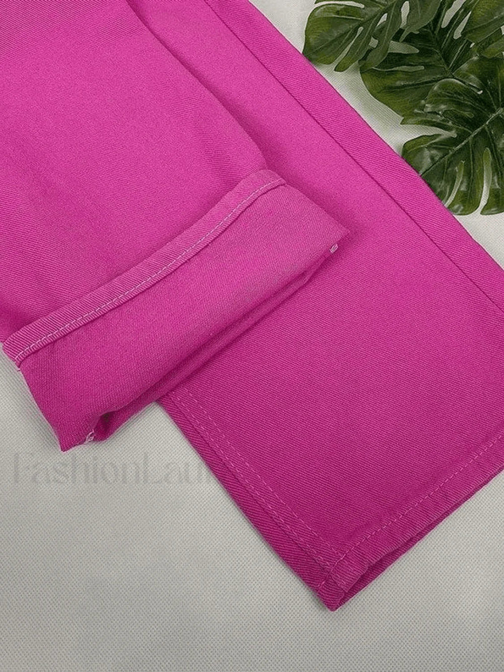 Pink Casual Relaxed Boyfriend Jeans Jeans