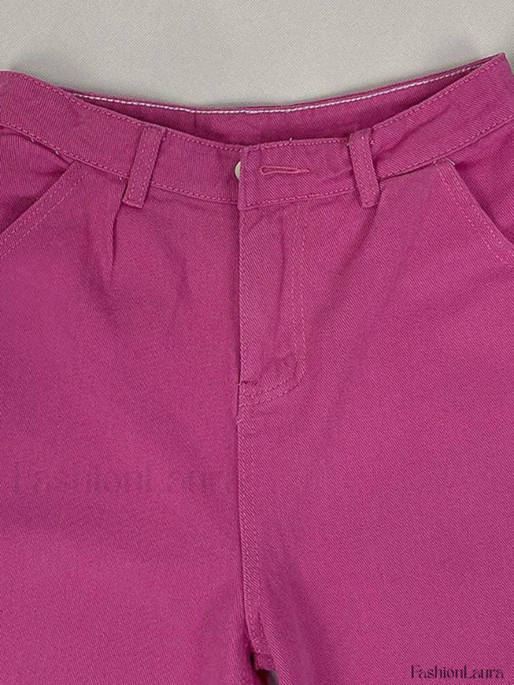 Pink Casual Relaxed Boyfriend Jeans Jeans