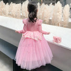 Pink Party Kid Elegant Spring Princess Sleeping Beauty Birthday Autumn Cosplay Aurora Costume