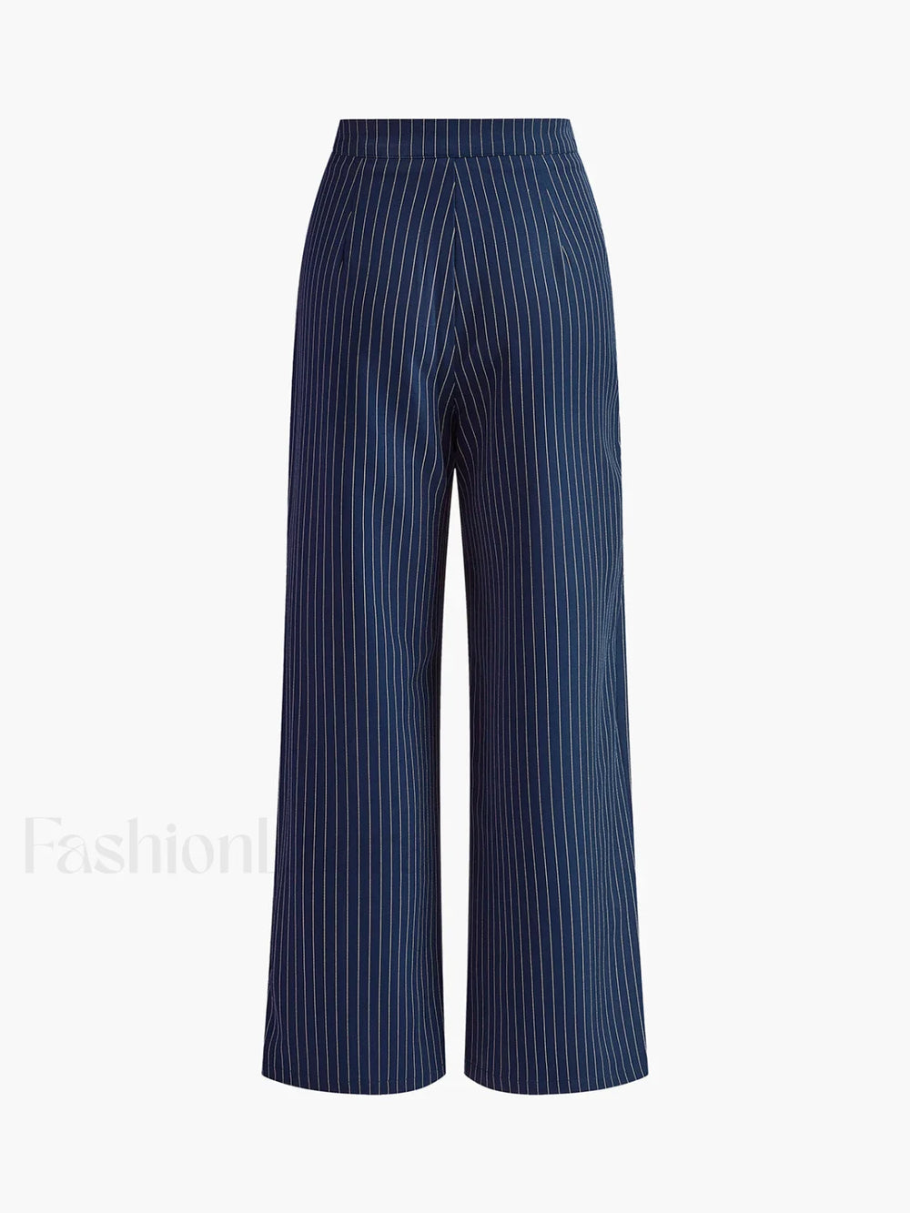 Pinstripe Pleated Wide Leg Pants Pants