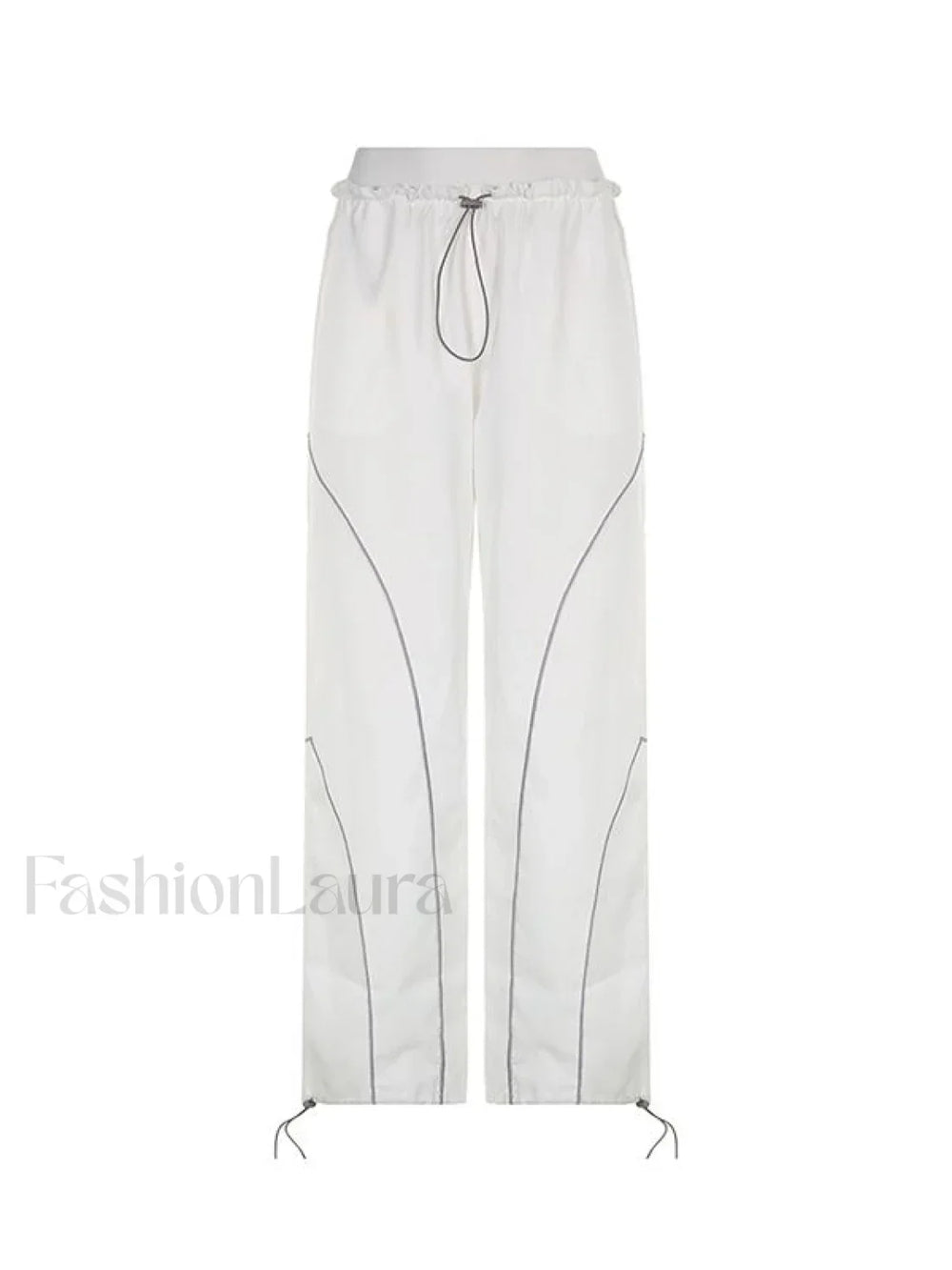 Pintuck Detail Straight Leg Pants Straight Leg Pants