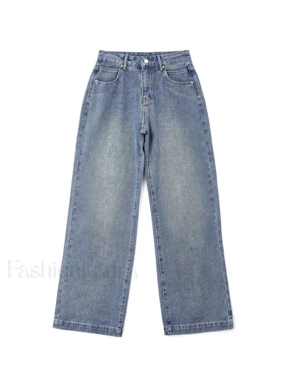 Pocket Design Blue Wash Boyfriend Jeans Boyfriend Jeans