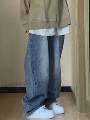 Pocket Design Blue Wash Boyfriend Jeans Boyfriend Jeans