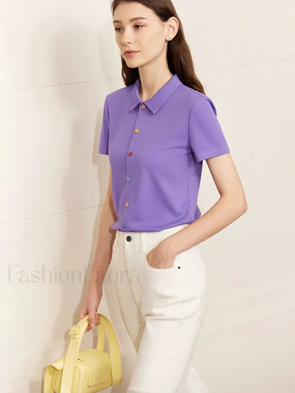 Polo Knit Slim Fit T Shirt