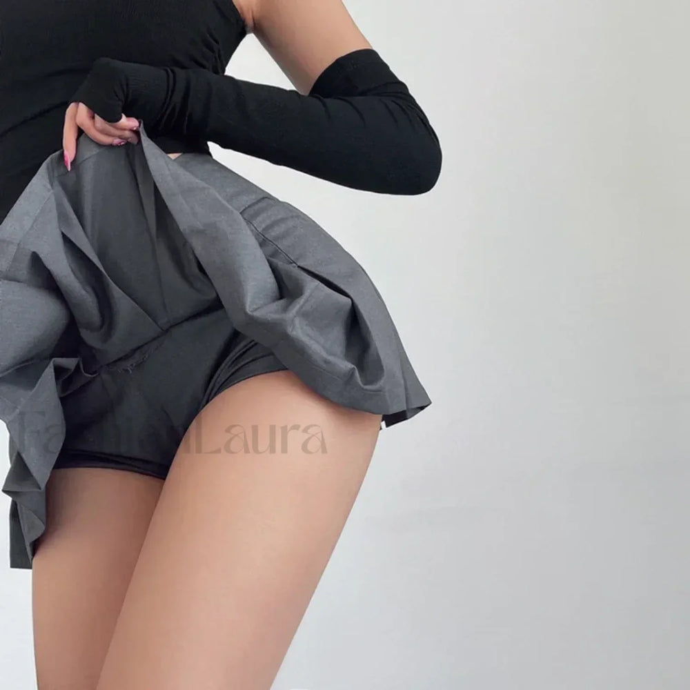 Preppy Micro Mini A line Skirt