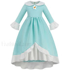 Princess Cosplay Peach Dress Accessories Role Play Carnival Birthday Kid Costume 2T (Tag 100) / Rosalina Dress A