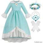 Princess Cosplay Peach Dress Accessories Role Play Carnival Birthday Kid Costume 2T (Tag 100) / Rosalina Dress E