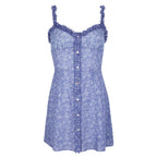 JuliaFashion-Boho Purple Bodycon Mini Dress