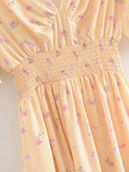 JuliaFashion-Free Soul Yellow Backless Maxi Dress