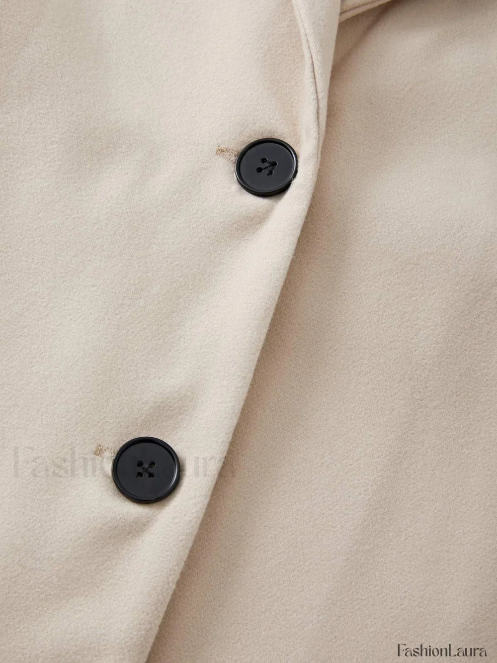 Puff Sleeve Belted Woolen Coat Coat