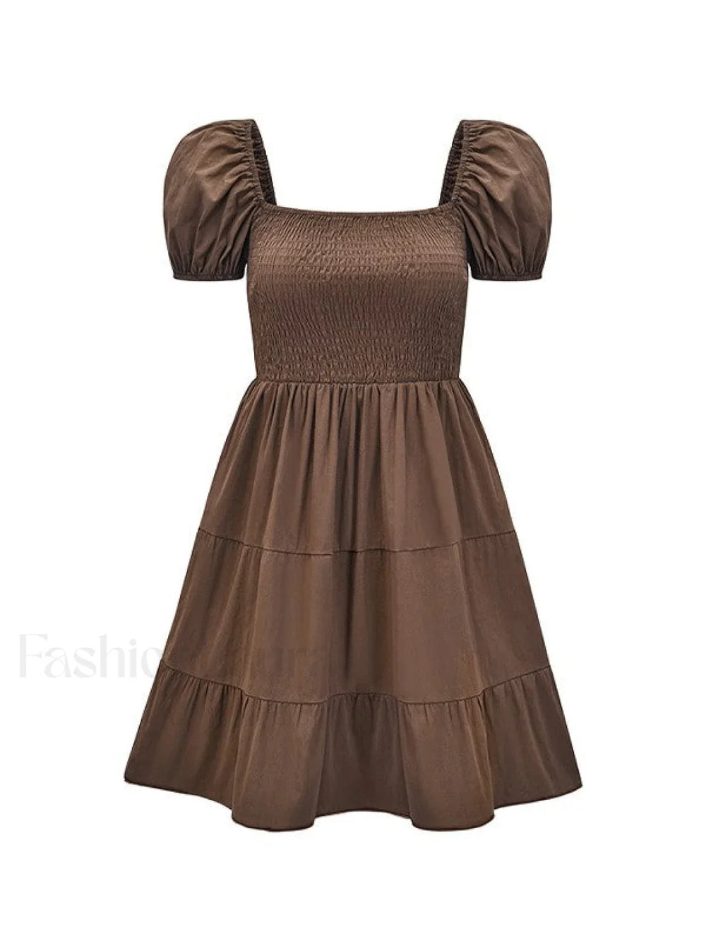 Puff Sleeve Smocked Mini Dress Mini Dresses