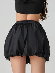 Puffball Pleated High Waist Skirt