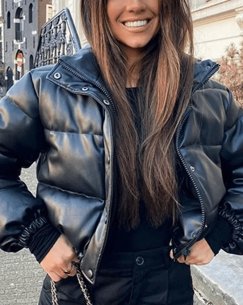 Puffer Jacket Pu Puffer Jacket Jackets