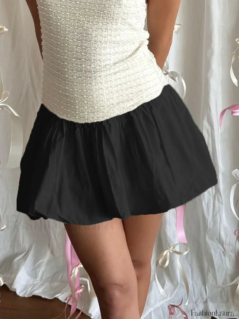 Puffy Bud A Line Skirt