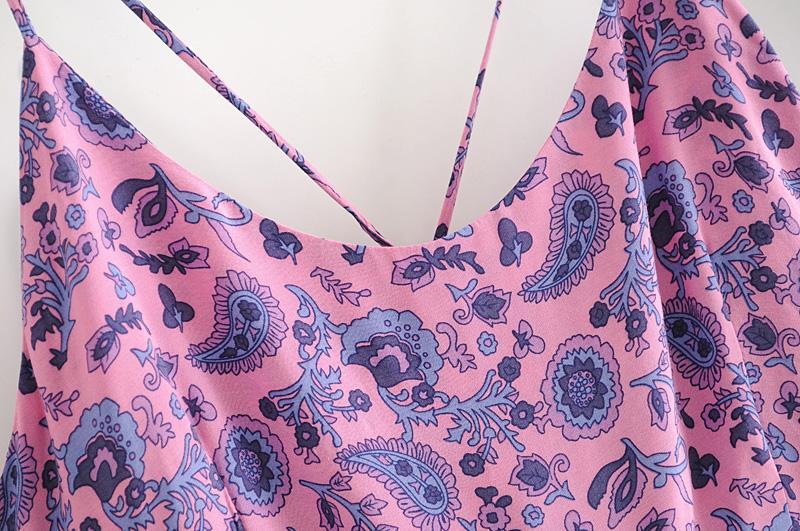 JuliaFashion - Purple Lace Up Backless Maxi Dress