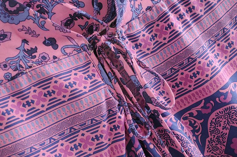 JuliaFashion - Purple Lace Up Backless Maxi Dress