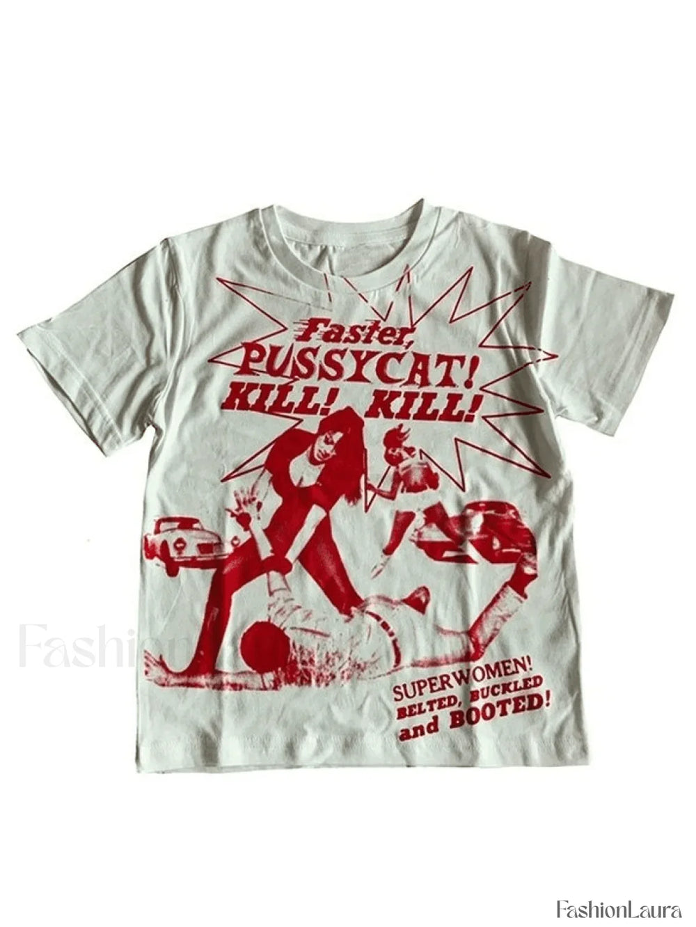 Pussy Cat Printed Tee Tops&Tees