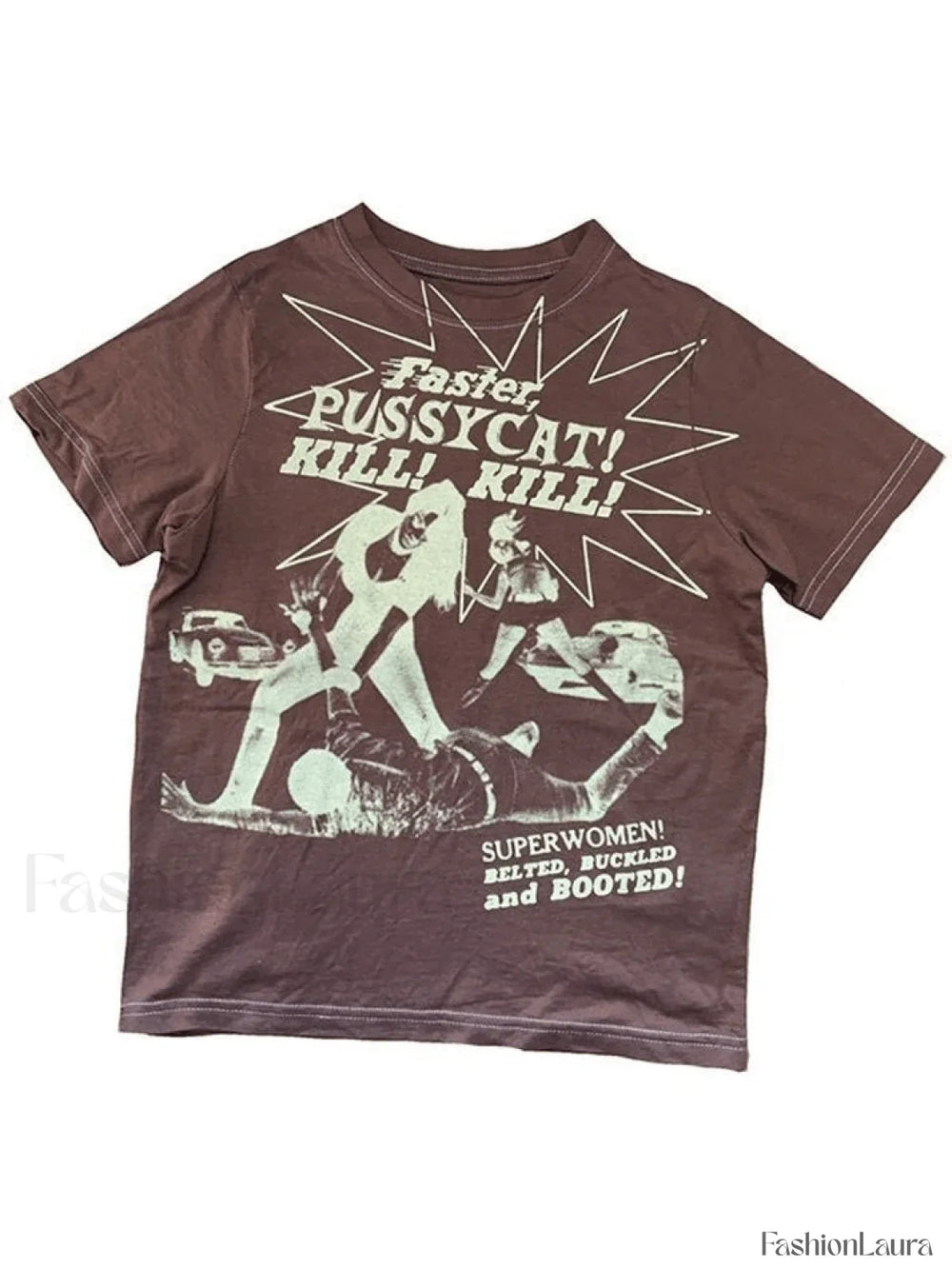 Pussy Cat Printed Tee Tops&Tees