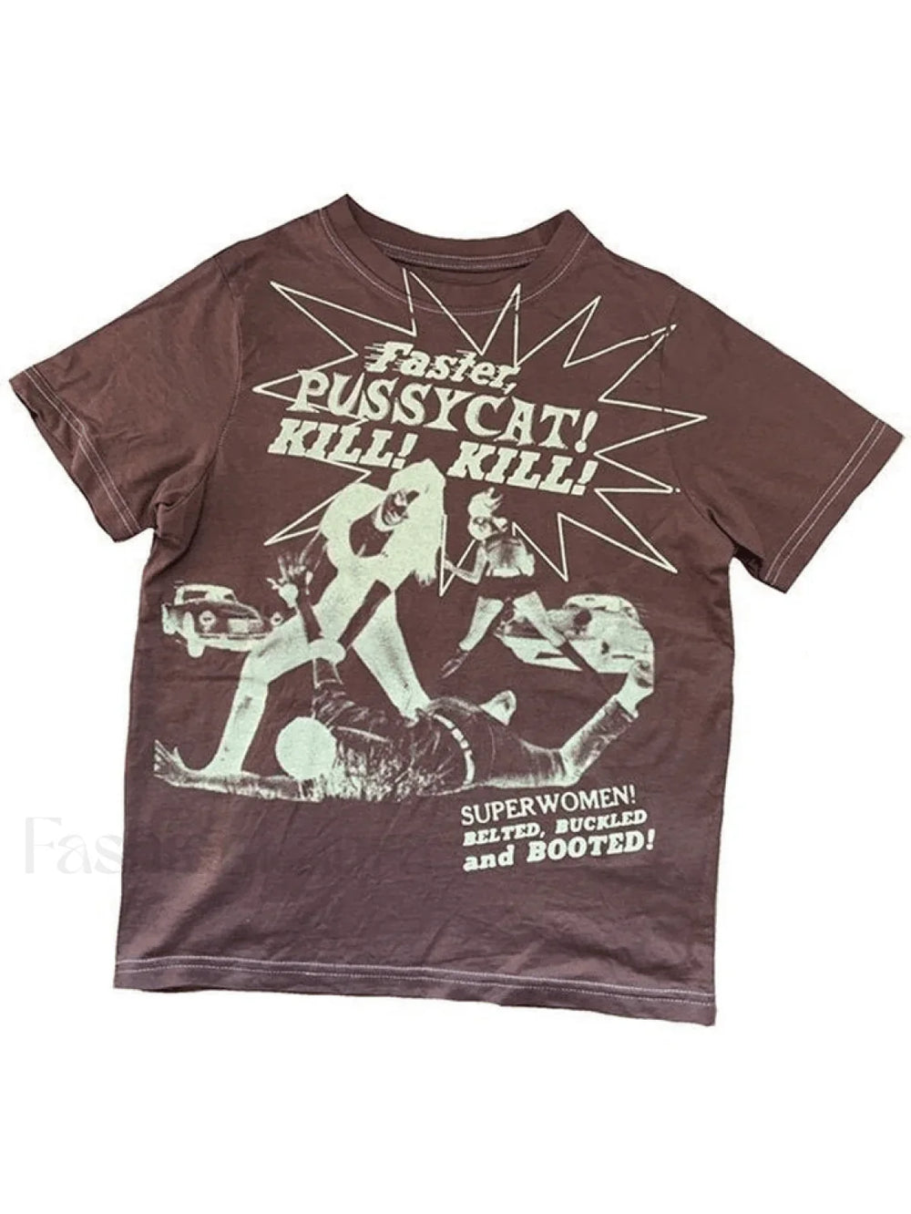 Pussy Cat Printed Tee Tops&Tees