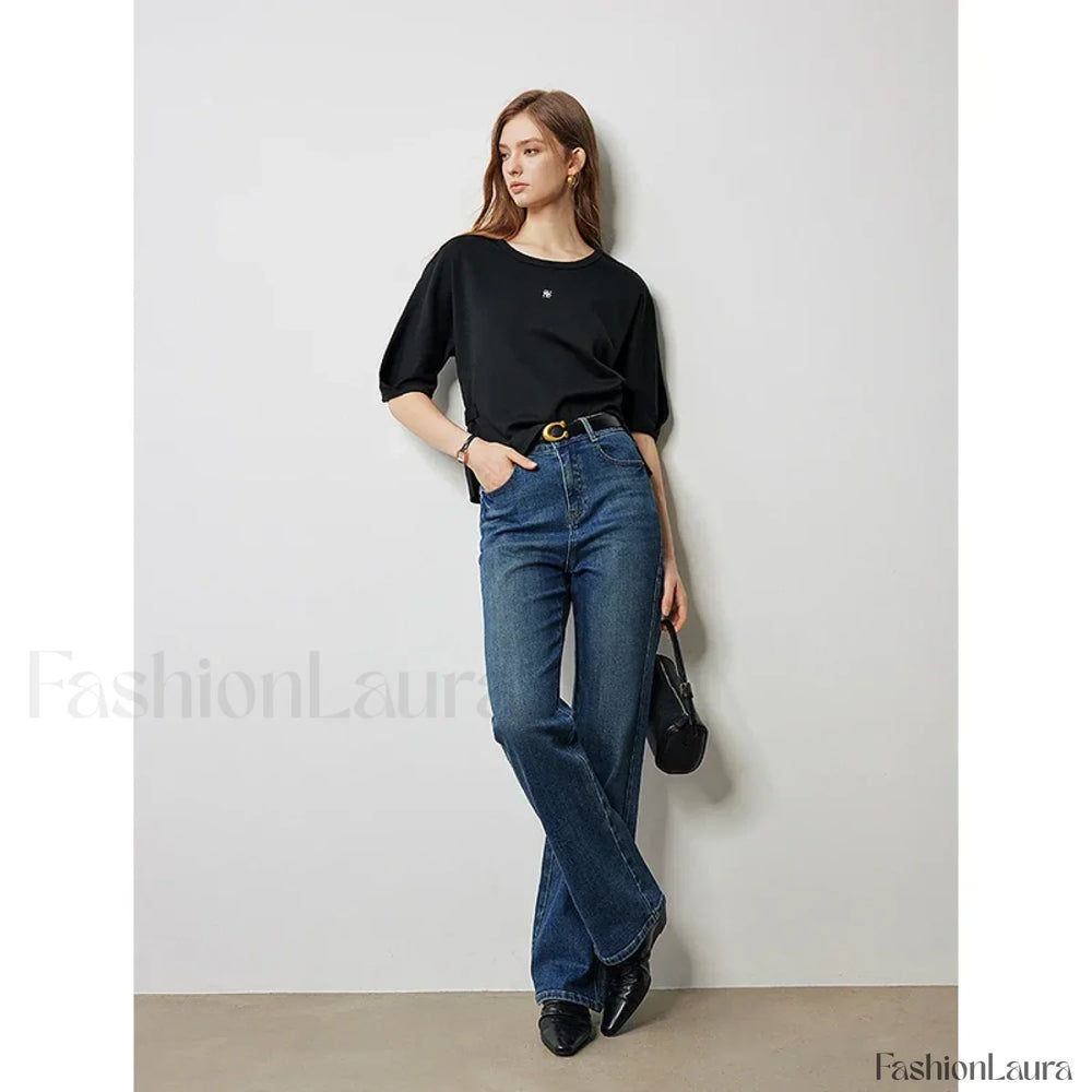 Raglan Half Sleeve Pullover T Shirt