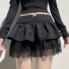 Rave Lace Patchwork Micro Skirt