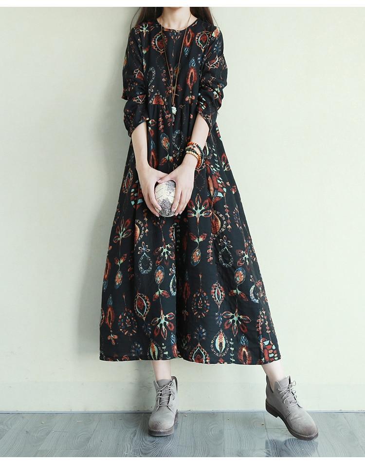 JuliaFashion - Retro Double Layer Midi Dress