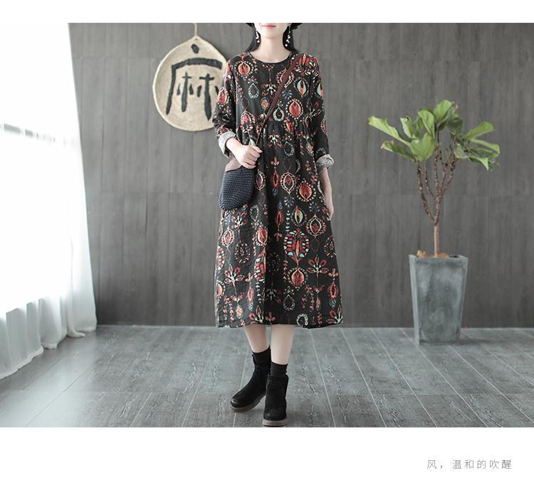 JuliaFashion - Retro Double Layer Midi Dress