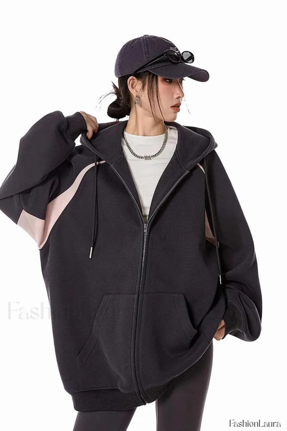 Retro Y2K Hooded Zipper Hoodie