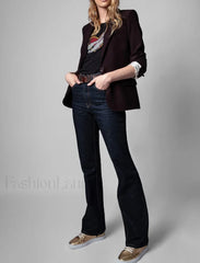 Rhinestone Love Heart Cotton T Shirt