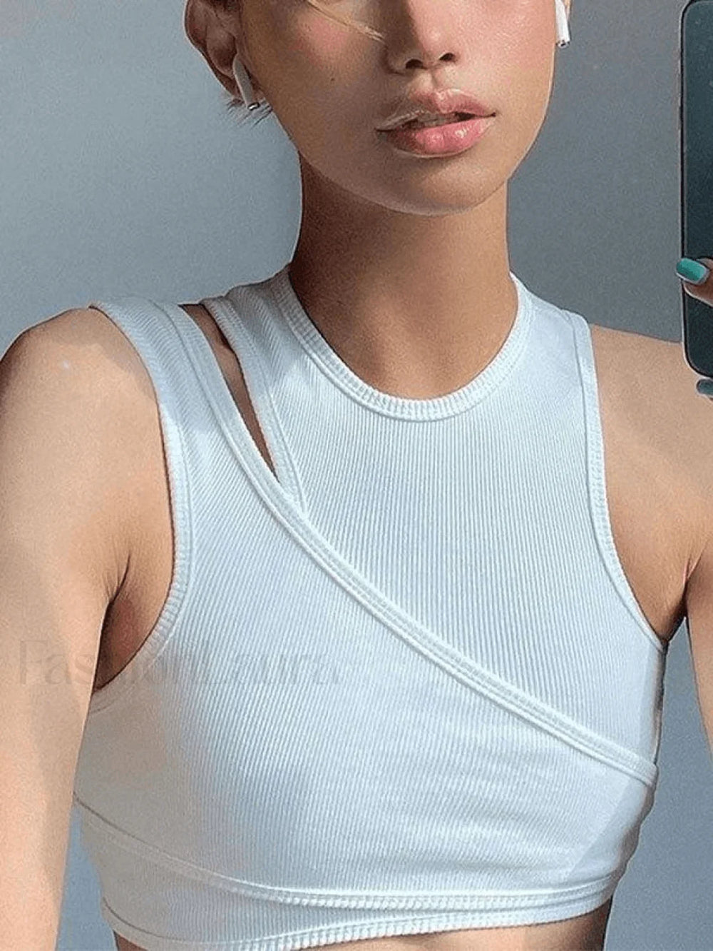 Ribbed Crop Tank Top Set Tops&Tees