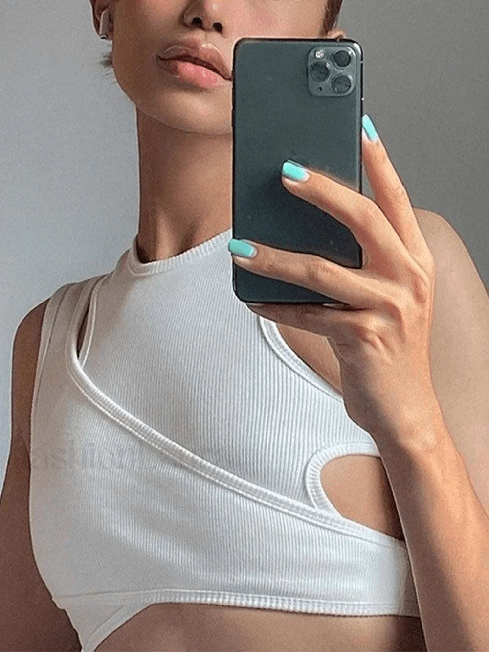 Ribbed Crop Tank Top Set Tops&Tees