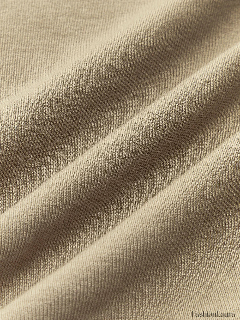 Ribbed Knit Long Sleeve Asymmetric Shirt T Shirts