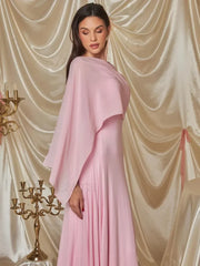 Ribbon Scarf Patchwork Maxi Dress