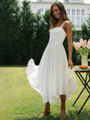 Romantic Cotton Graceful Long Cami Dress White / XS Dresses
