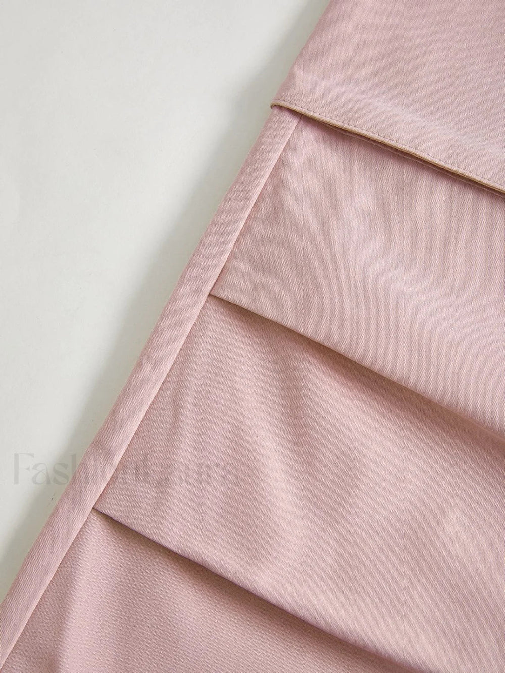 Ruched Pink Straight Leg Cargo Pants Cargo Pants
