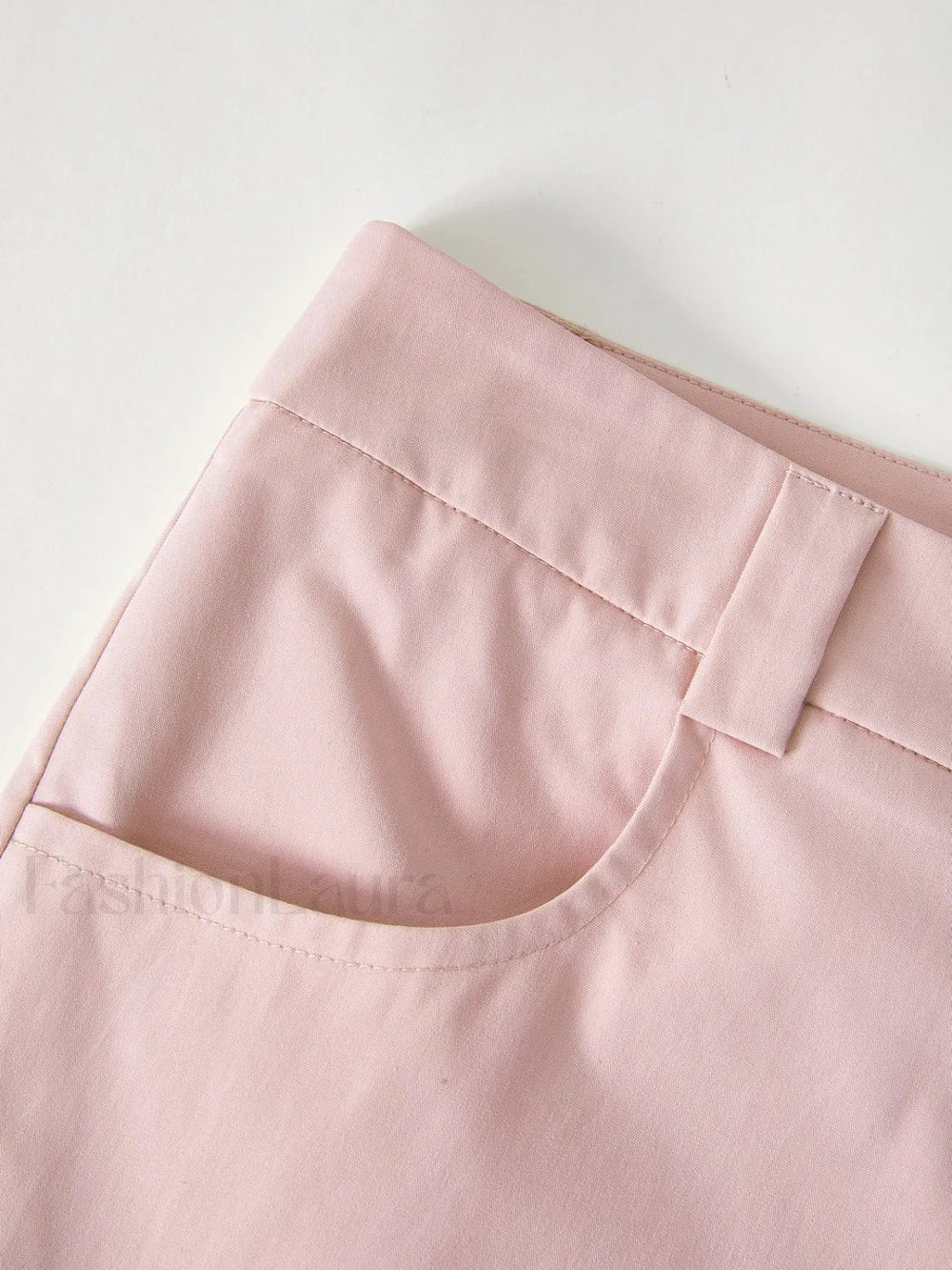 Ruched Pink Straight Leg Cargo Pants Cargo Pants