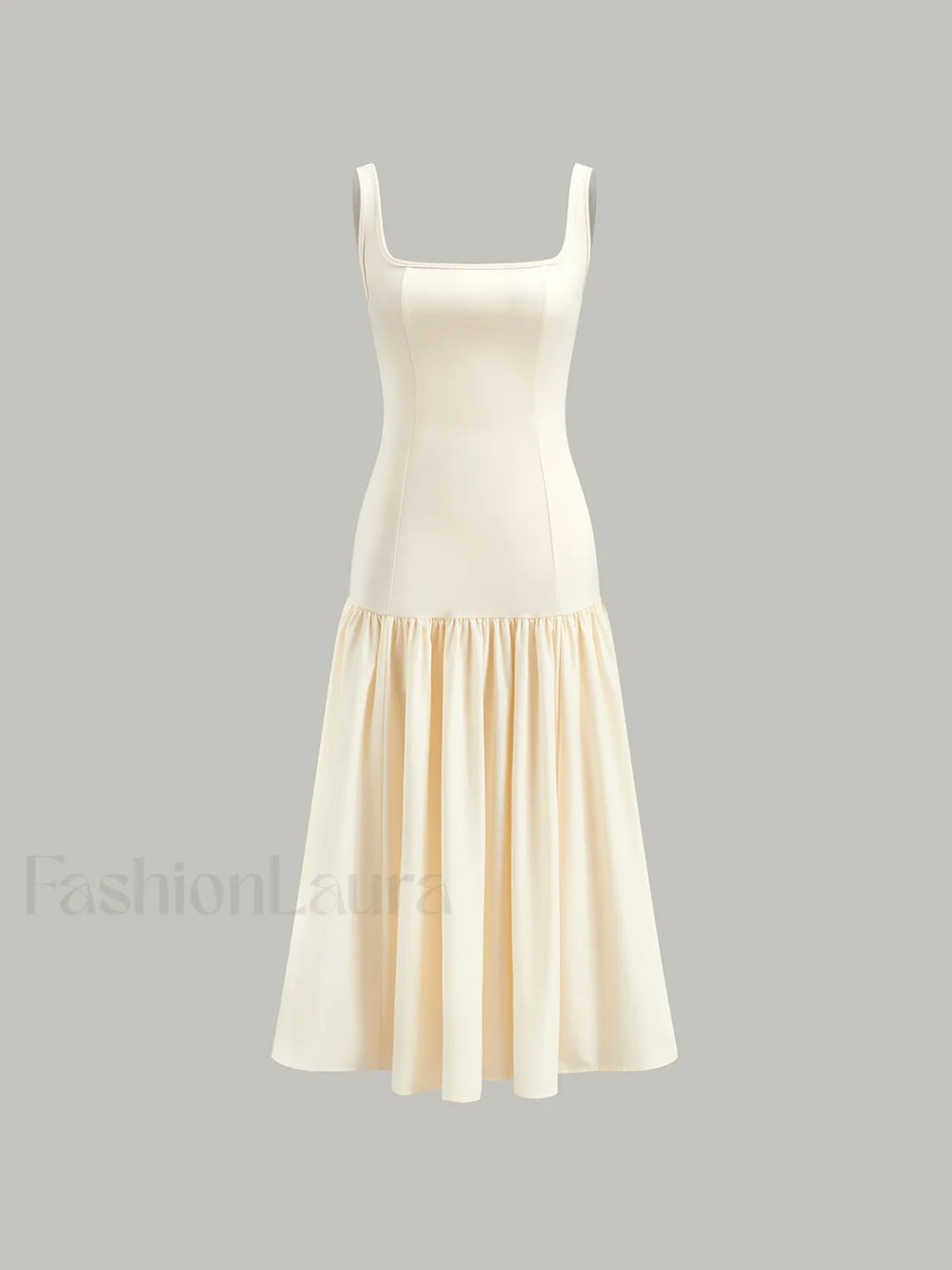 Ruffle Long Cami Sundress Dresses