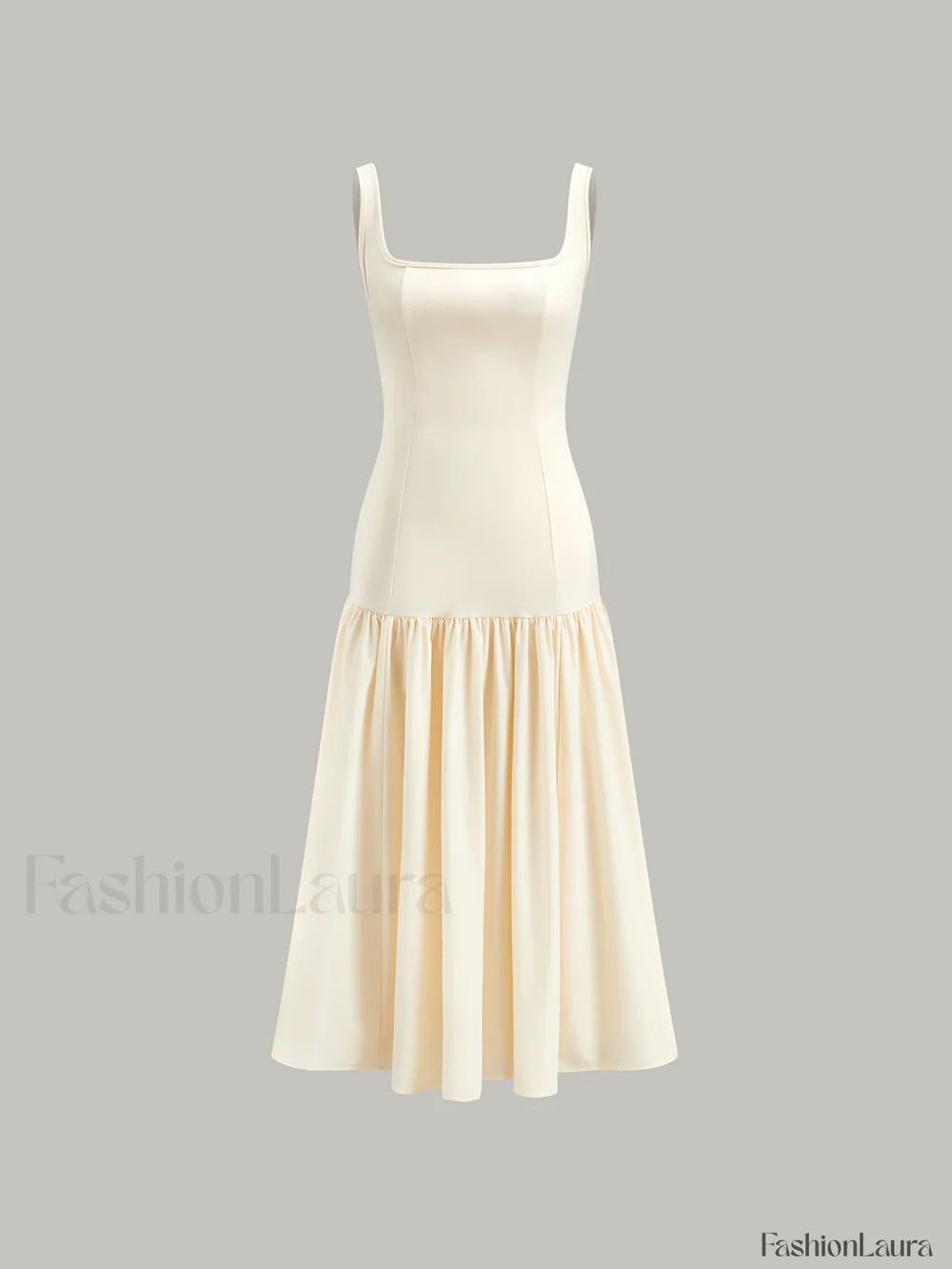 Ruffle Long Cami Sundress Dresses