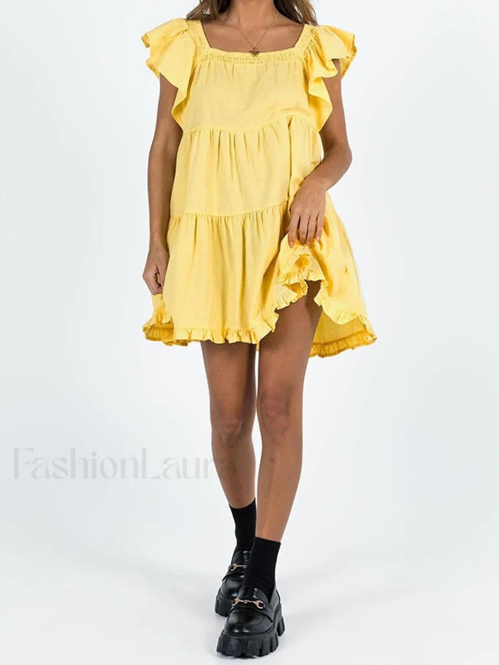 Ruffle Tiered Mini Dress Mini Dresses