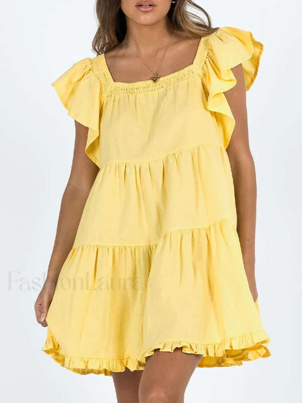 Ruffle Tiered Mini Dress Mini Dresses