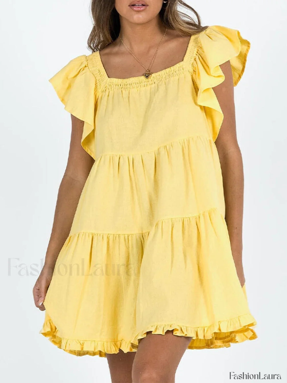 Ruffle Tiered Mini Dress Mini Dresses