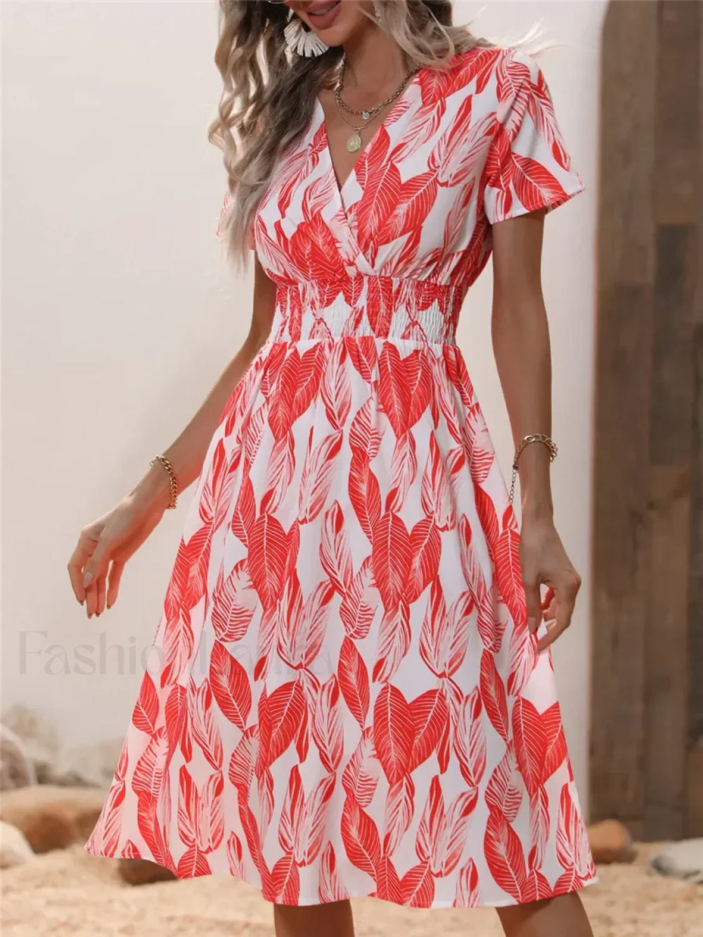 Ruffled Sleeveless Club Party Sexy Lady Summer New Fashion Midi Dress Rose Red / S